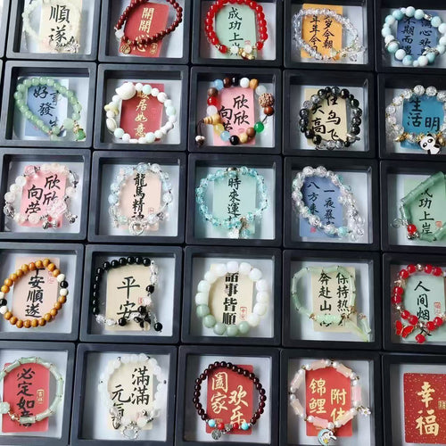 Bolsa de pulseras de la suerte - 5 bolsas (al menos 7 pulseras)